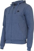 Donnay vest met capuchon - Sportvest - Heren - Maat XL - Donkerblauw gemeleerd