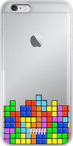 6F hoesje - geschikt voor iPhone 6s Plus -  Transparant TPU Case - Tetris #ffffff