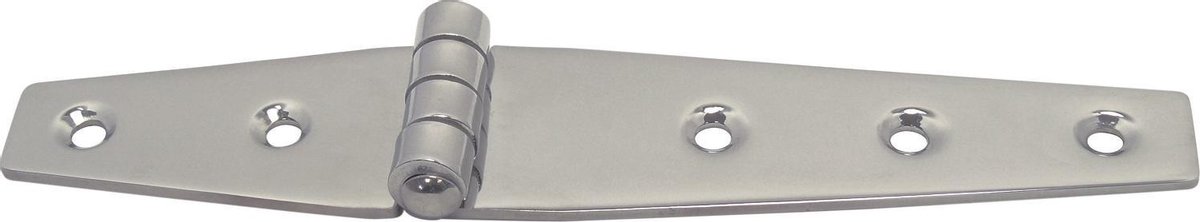 Staartscharnier - 135x27x2 - Rvs 304 - Knoop boven
