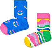 Happy Socks Kids 2-Pack Rainbow Smile Socks