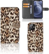 Book Cover iPhone 12 | 12 Pro (6.1") Smartphone Hoesje Leopard
