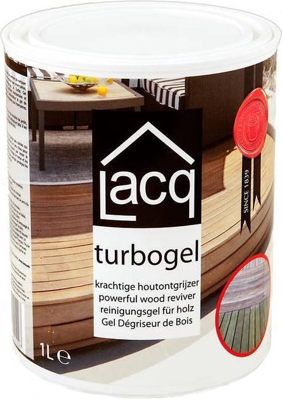 Lacq Turbogel Onderhoud hout Ontgrijzer hout 20 liter