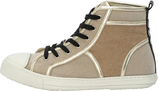 DL Sport Vrouwen Sneakers 5057 Beige - Schoenen.nl