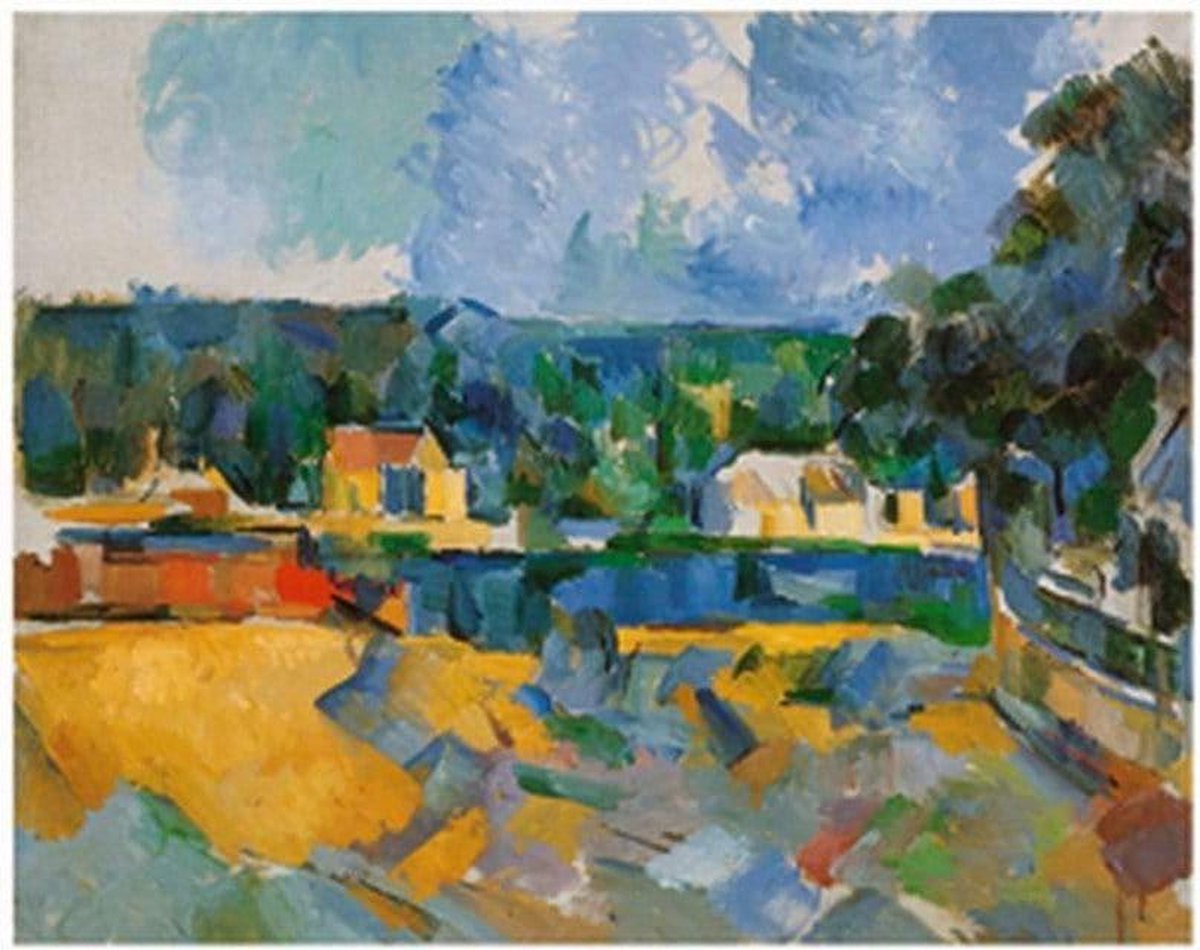 PGM Kunstdruk Paul Cézanne - Uferlandschaft 71x56cm Divers