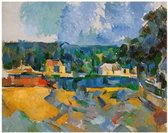 Paul Cézanne - Uferlandschaft Kunstdruk 71x56cm