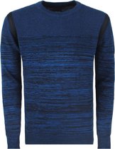 Twinlife - Heren Design trui - Gestreept - Navy