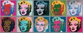 Andy Warhol - Ten Marilyns 1967 Tirage d'Art 134x56cm