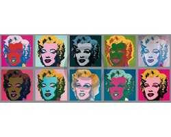 Kunstdruk Andy Warhol - Ten Marilyns 1967 134x56cm