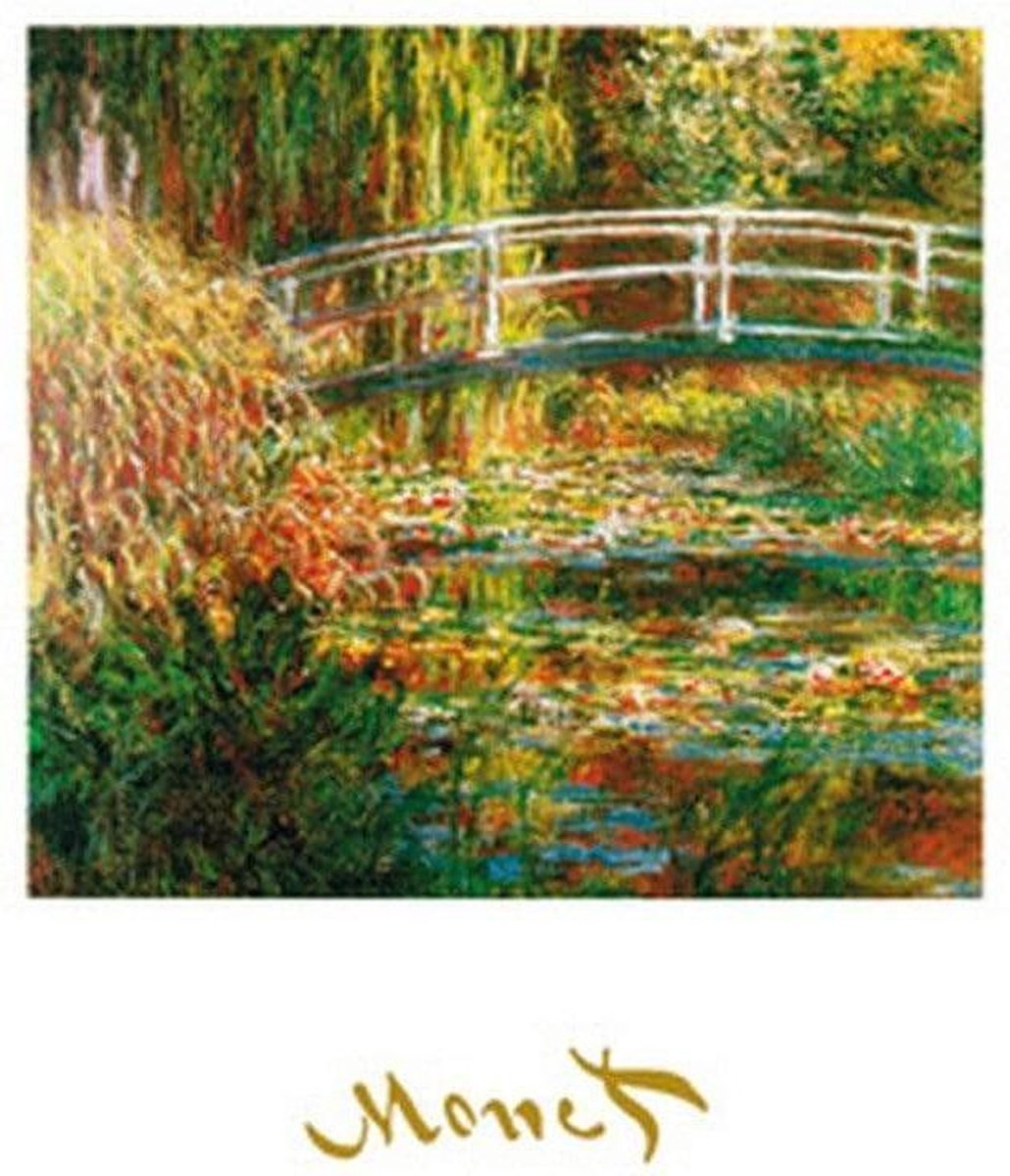 PGM Kunstdruk Claude Monet - The Waterlily Pond 50x70cm Divers
