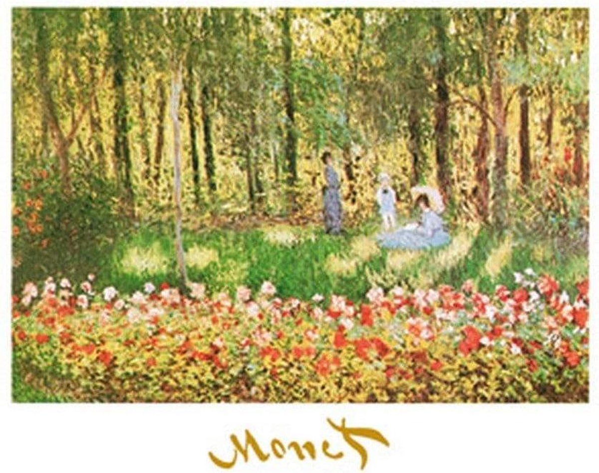 PGM Kunstdruk Claude Monet - La famille d'artiste 70x50cm Divers