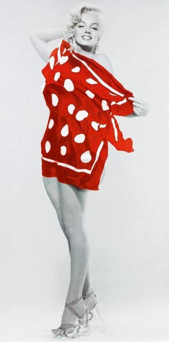 PGM Kunstdruk Bert Reisfeld - Marilyn at the Beach, 1953 50x100cm Divers