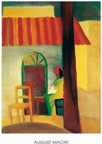 August Macke - Caffe Turco Kunstdruk 60x80cm