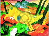 Franz Marc - Gelbe Kuh Kunstdruk 80x60cm