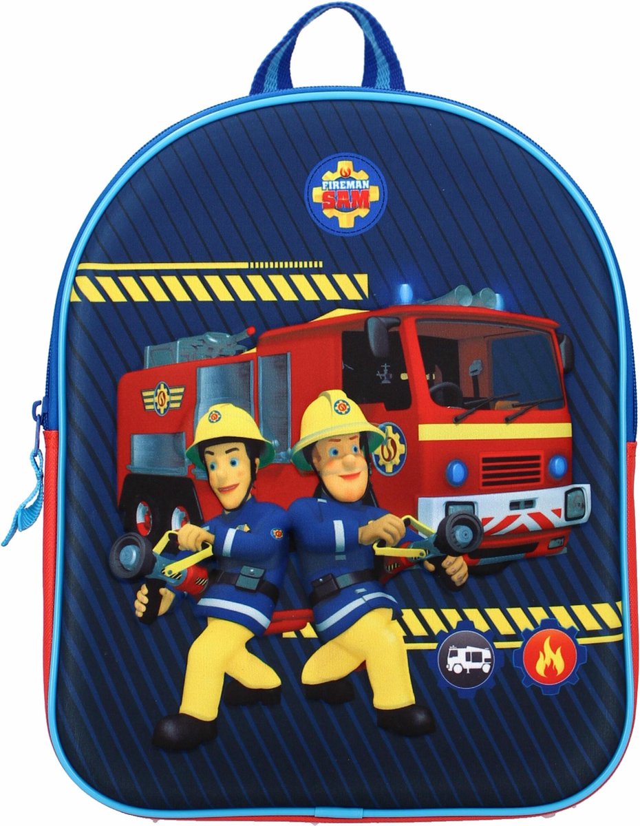 Brandweerman Sam Backpacks 3D Brandweerman Sam Strong Together (3D) Kinderrugzak 3D - 9,15 l - Rood