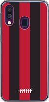 Samsung Galaxy A40 Hoesje Transparant TPU Case - AC Milan #ffffff