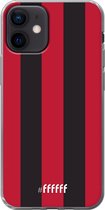 iPhone 12 Mini Hoesje Transparant TPU Case - AC Milan #ffffff