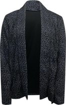 Pink Lady dames vest grijs tijgerprint - maat M
