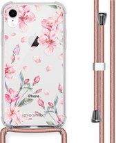 iMoshion Design hoesje met koord voor de iPhone Xr - Bloem - Roze