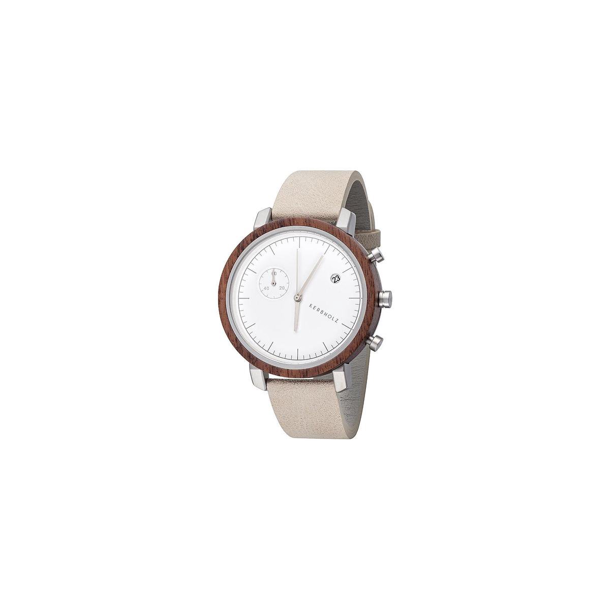 Kerbholz Franz 4251240407456 Walnoothout Herenhorloge XL 45mm