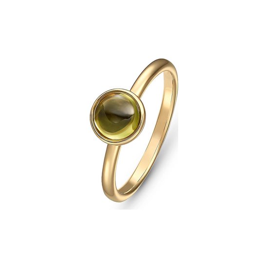CHRIST Gold Dames Ring 9 karaat geelgoud Periodoot 50 Groen 32004026 | bol.com