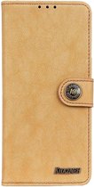 Classic Book Case - Motorola Moto G9 Play Hoesje - Geel