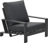 Chaise ajustable Lincoln Garden Impressions - aluminium - noir carbone