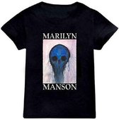 Marilyn Manson - Halloween Painted Hollywood Kinder T-shirt - Kids tm 6 jaar - Zwart