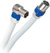 Hirschmann 695020593 câble coaxial 1,5 m IEC F Blanc