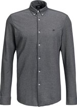 WE Fashion Heren slim fit overhemd van piqué jersey -Maat XL