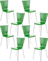CLP Aaron Set van 8 Bezoekersstoel groen