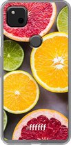 Google Pixel 4a Hoesje Transparant TPU Case - Citrus Fruit #ffffff