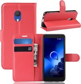 Alcatel 1C (2019) Hoesje - Book Case - Rood