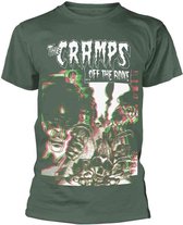The Cramps Heren Tshirt -M- Off The Bone Groen