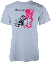 Against Me! Heren Tshirt -XL- Shape Shift With Me Blauw