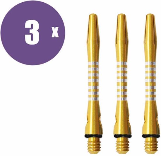 Afbeelding van het spel abcdarts darts shafts aluminium darts shafts jailbird ar5 geel short - 3 sets darts shafts