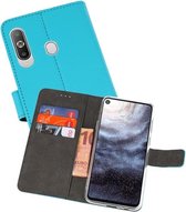 Booktype Telefoonhoesjes - Bookcase Hoesje - Wallet Case -  Geschikt voor Samsung Galaxy A8s - Blauw