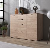 Dressoir Dallon - Grijs eiken - 135 cm - ACTIE