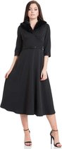 Voodoo Vixen Lange jurk -XL- Lia jurk Nep bond Zwart