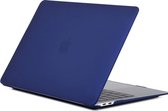 Macbook Pro 13 inch (2020) cover - Laptop Case - Plastic Hard Cover - Donker Blauw