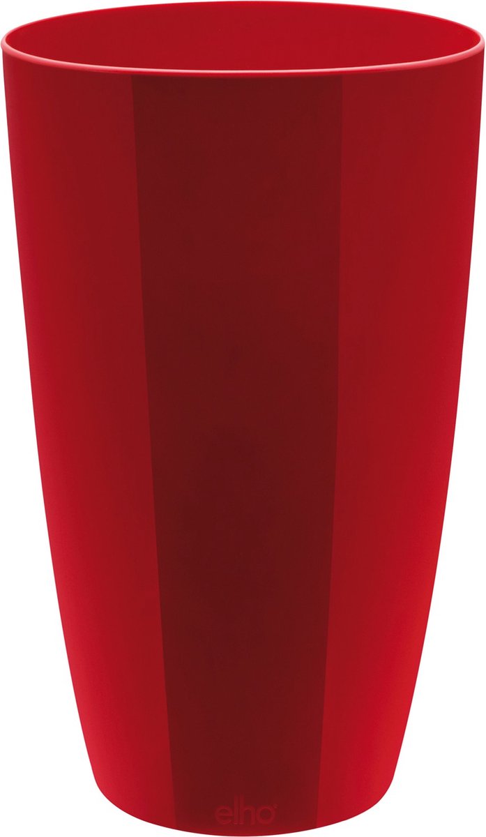 Elho Brussels Diamond Rond Hoog 27 - Bloempot voor Binnen - Ø 27.0 x H 44.1 cm - Lovely Red