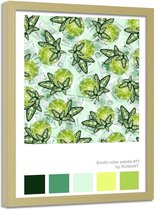 Foto in frame Digitale kunst, 70x100cm, groen, Premium print