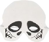 Witbaard Verkleedmasker Skelet Eva Wit/zwart