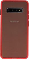 Wicked Narwal | Kleurcombinatie Hard Case voor Samsung Galaxy S10 Plus Rood