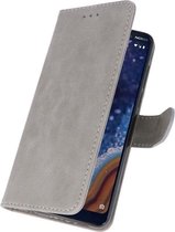 Wicked Narwal | bookstyle / book case/ wallet case Wallet Cases Hoesje voor Nokia 9 PureView Grijs