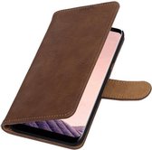 Wicked Narwal | Bark bookstyle / book case/ wallet case Hoesje voor Samsung Galaxy S8 Plus Zwart