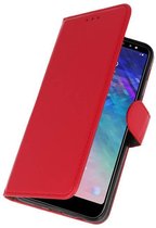 Wicked Narwal | bookstyle / book case/ wallet case Wallet Cases Hoesje voor Samsung Galaxy A6 Plus 2018 Rood