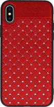 Wicked Narwal | Witte Chique Hard Cases voor iPhone X Rood