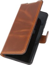Wicked Narwal | MF Handmade Leer bookstyle / book case/ wallet case Hoesje voor Samsung Samsung Galaxy S20 Plus Bruin