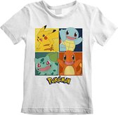 Pokemon - Squares   Kids T-Shirt Wit