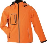 James and Nicholson Heren Winter Softshell Jas (Oranje)